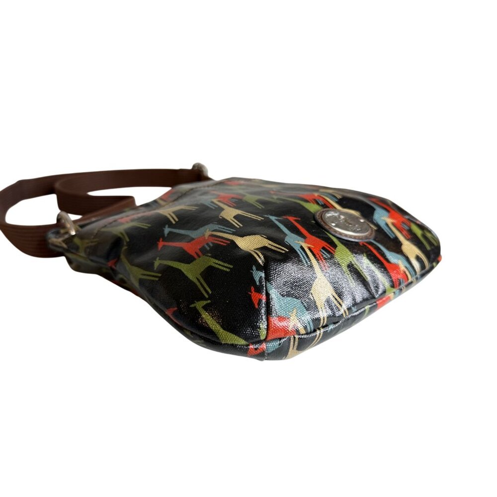 Fossil Key-Per Crossbody Bag With Giraffe Print 1… - image 7